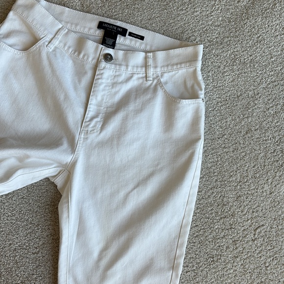Lafayette 148 Thompson White Slim Fit Stretch Jean Pants Women’s Size 2 - Picture 6 of 16
